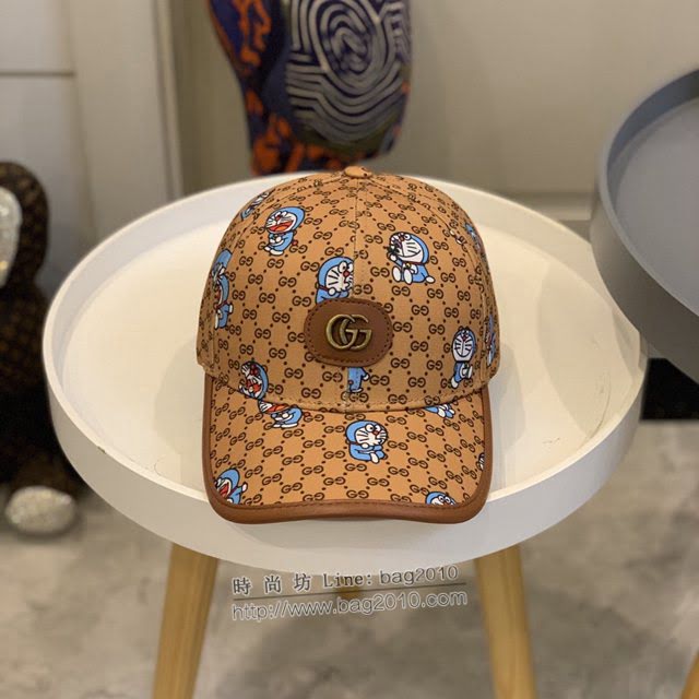 Gucci男女同款帽子 古馳聯名哆啦A夢叮噹貓棒球帽鴨舌帽  mm1669